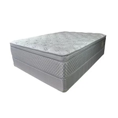 Queen Pillow Top Mattress and Heavy Wood Foundation